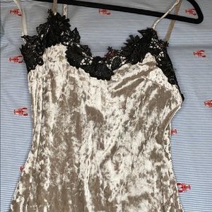 Night gown velvet dress